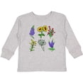 thumbnail image 3 of Inktastic Group of Beautiful Wildflowers Boys or Girls Long Sleeve Toddler T-Shirt, 3 of 5