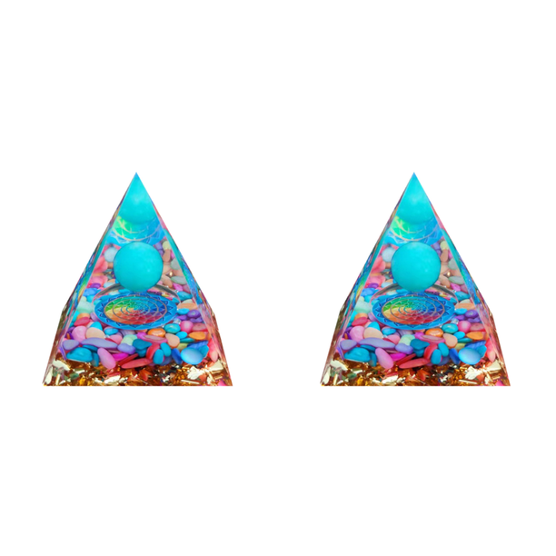 Pyramid Cristal Natural Peridot Curreación Piedra Chakra Reiki Del