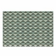 thumbnail image 1 of Geometric Cutting Board, Triangles Pattern Diagonal Blanket Cubism Textured Graphic, Decorative Tempered Glass Cutting and Serving Board, Small Size, Almond Green Dimgray, by Ambesonne, 1 of 1
