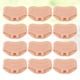 thumbnail image 3 of 12 almohadillas metatarsales para los dedos del pie, plantillas antidolor para tacones altos (color piel), 3 of 7