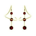 thumbnail image 1 of Women Gold 925 Sterling Silver Earrings with AAA Grade CZ in Ruby, 1 of 1