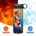 thumbnail image 6 of Fotbe Peacocks Pattern 18oz Sports Insulated Kettle Stainless Steel Sports Insulated Kettle For Running Hiking Cycling Climbing Man'S Woman'S Water Bottle, 6 of 8