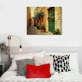 thumbnail image 5 of ERAPDAUR  Italy Tuscan Wall Art Vintage European Town Pictures Mediterranean Street Canvas Prints for Home Decor  16x12in, 5 of 6