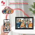 thumbnail image 6 of FRAMEO Digital Photo Frame, 10.1 Inch WiFi Digital Picture Frame with 1280x800 IPS HD Touch Screen, 32GB Storage Auto-Rotate Wall Mountable Easy Share Photos or Videos via Frameo App from Anywhere, 6 of 9