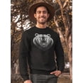 thumbnail image 2 of Angry Bear Head. Sweatshirt Men -Image by Shutterstock, Male 4X-Large, 2 of 4