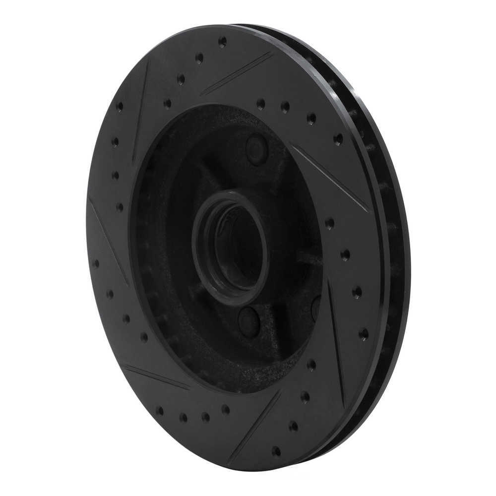 Dynamic Friction Company 633-48009R DFC Brake Rotor - Drilled And Slotted - Black