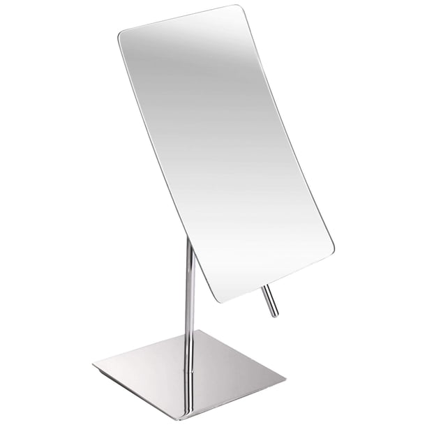 Hamilton Hills Table Top Mirror with Stand - 5X Magnified Silver ...