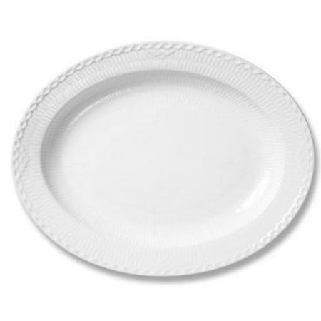 

Royal Copenhagen White Half Lace Oval Platter Large Porcelain