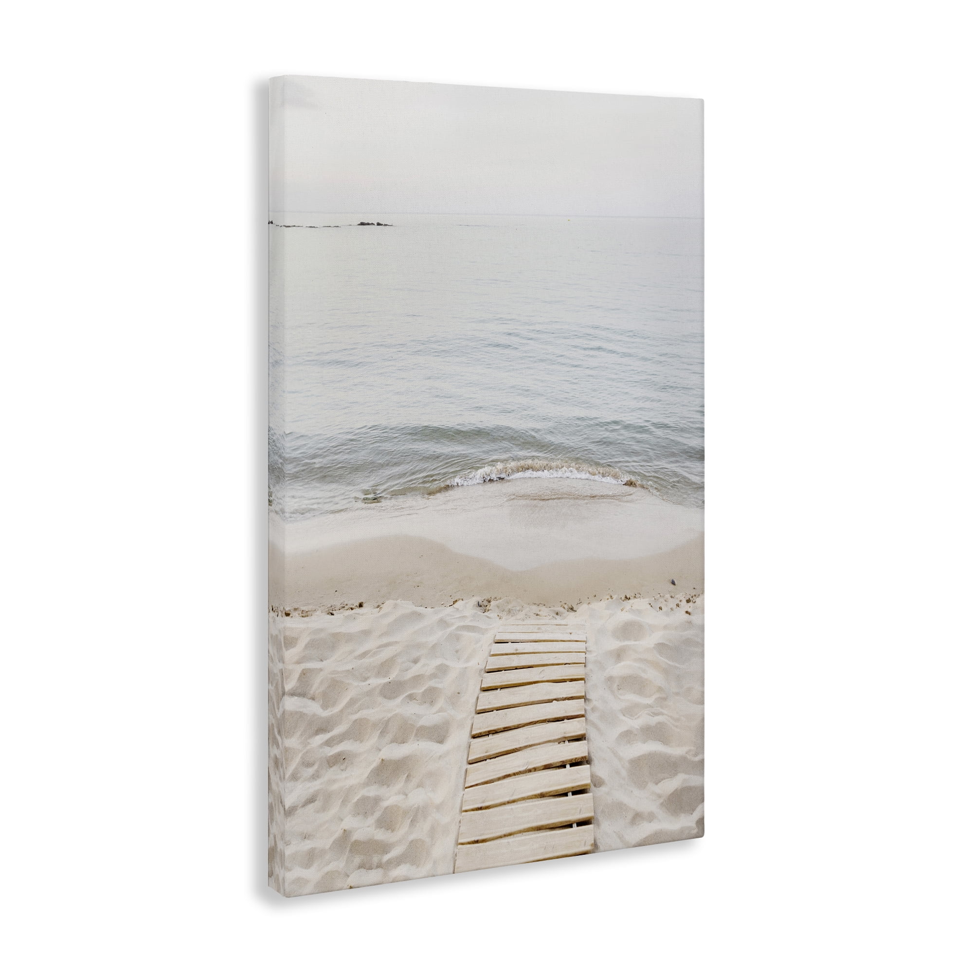 Stupell Industries Steps Toward Beach Shore Nautical & Beach Photography Wrapped Canvas Art Print Wall Art, 30 x 45