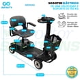 thumbnail image 2 of Scooter Eléctrico Infinity Plegable Desarmable PE0601B Soporta 150kg, 2 of 9