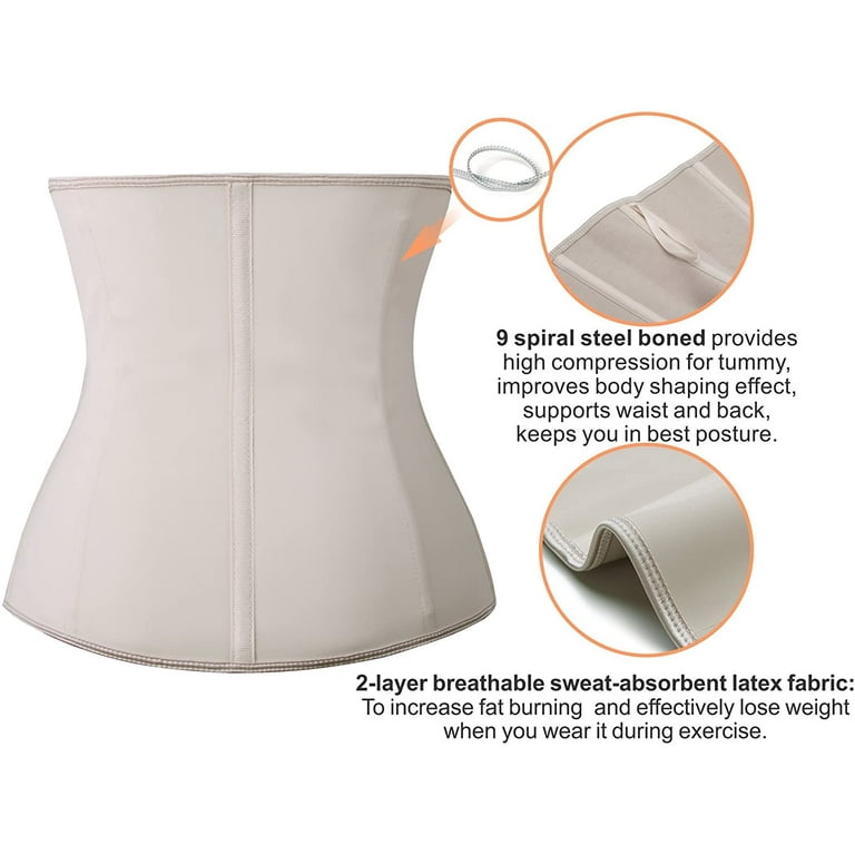 Men Women Waist Trainer Corset Zipper Hook Shapewear Tummy Double Control Body Shaper Waist Belt Faja – Buy The Best Products In The Ayzeze Online Store - Foto 8