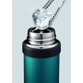 thumbnail image 5 of Zojirushi SM-QHE60GK, taza de acero inoxidable Flip-and-Go, 20 onzas, color verde azulado, 5 of 5