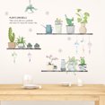 thumbnail image 4 of Un conjunto de lindos adhesivos de pared con plantas en macetas, adhesivos de pared autoadhesivos, 4 of 4