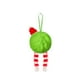 thumbnail image 2 of Bolas de adornos para árboles de Navidad | Textura verde peluda • Acento de cinta • Decoraciones navideñas de toque suave • Adornos colgantes duraderos • Encanto festivo moderno • Una pieza, 2 of 9