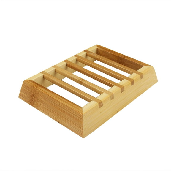 Soap Holder Storage Organizer Bamboo Storage Container Easy to Clean Soap Dish Dishsoap Dispensor Wooden Soap Dish Tray