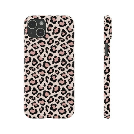 iPhone Slim Case - High Fashion Pink Leopard Girly Pattern Inspired Design - iPhone 15 Plus