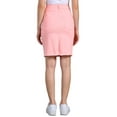 thumbnail image 4 of INSPIRE CHIC Women's Denim Skirts Distressed High Waist Ripped Hem Washed Jean Skirts with Pockets L Pink, 4 of 7