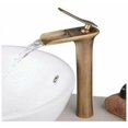 thumbnail image 1 of Grifo de baño, grifo de cascada con grifo de lavabo ajustable en frío y calor para lavabo y fregadero de baño, latón antiguo, 1 of 5