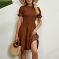 Cyber&Monday Deals Dyegold Sun Dresses Women Summer Casual Short Sleeve