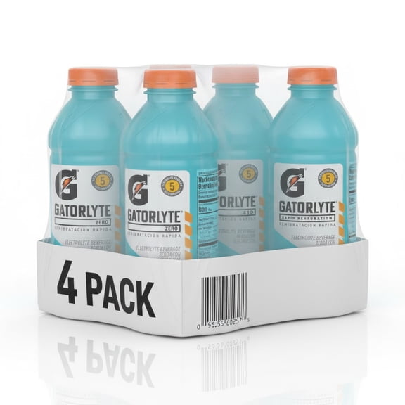 Gatorade Gatorlyte Rapid Rehydration Electrolyte Beverage, Glacier Freeze, 20 fl oz, 4 Count Bottle