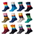 thumbnail image 1 of Paquete de calcetines de algodón para hombre, divertidos, coloridos, novedosos, cómodos, informales, 1 of 5