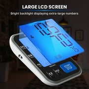RENPHO Upper Arm Blood Pressure Monitor, Automatic Digital BP Machine Blood Pressure Cuffs with Speaker, FSA Eligible, Large Cuff, LCD Display, 2 Users, 240 Recordings for Home Mother and Father