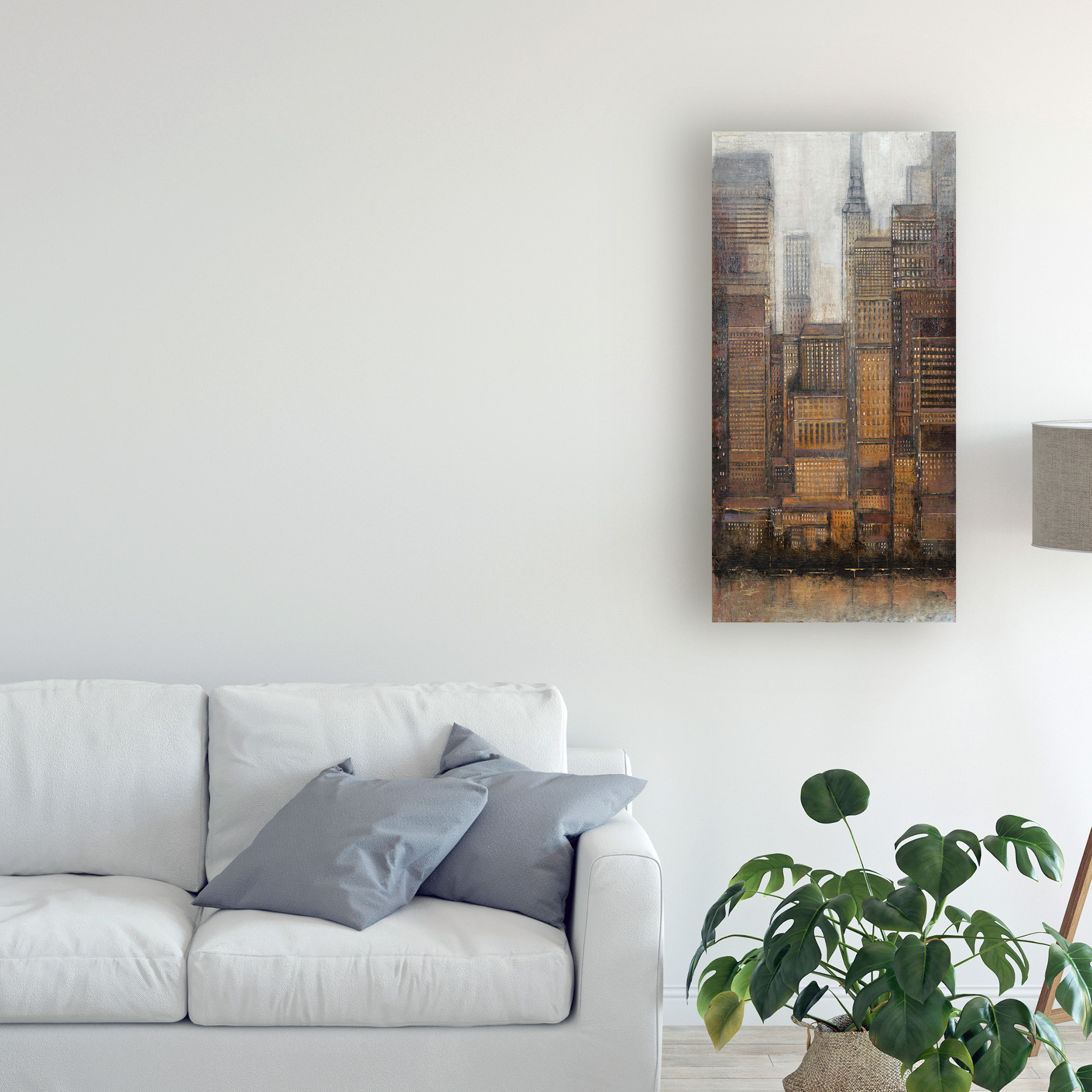 Trademark Fine Art 'Uptown City I' Canvas Art by Tim OToole