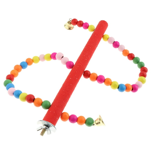 Bird Parrot Budgie Bird Stand Perch Hanging Loofah Columpio Hamaca Juguete para Masticar 4 Salvador Bird Parrot Swing Stand Toy