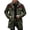 Army Green, variant on Men's Gradient Button Pocket Work Jacket with Fleece Lining and Suede Lining, Casual Long Coat Army Green L