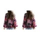 thumbnail image 4 of Qarigey Camisa de mujer de poliéster cuello plisado Casual elegante Bohemia blusa interior exterior salidas diarias camisas ropa Type2 NO2, 4 of 6