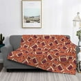 thumbnail image 2 of Yiaed American Football1 Print Blanket Throw Blanket Soft Cozy Flannel Blanket for Home Bed Sofa Couch Chair-60"x50", 2 of 6
