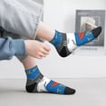 thumbnail image 2 of Pofeuu Shark With Sunglasses and Lobste Print 30cm Socks, Adult Running Hiking Socks for Youth and Adult, 2 of 7