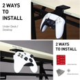 thumbnail image 4 of Under Desk & Desktop Controller Holder Stand (2 Pack) For Xbox One Ps4 Ps5 Steam Switch Pc, Universal Gamepad Controller, 4 of 5