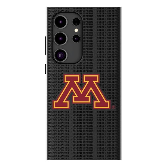 Keyscaper Minnesota Golden Gophers Text Backdrop Galaxy Magnetic Bump Case