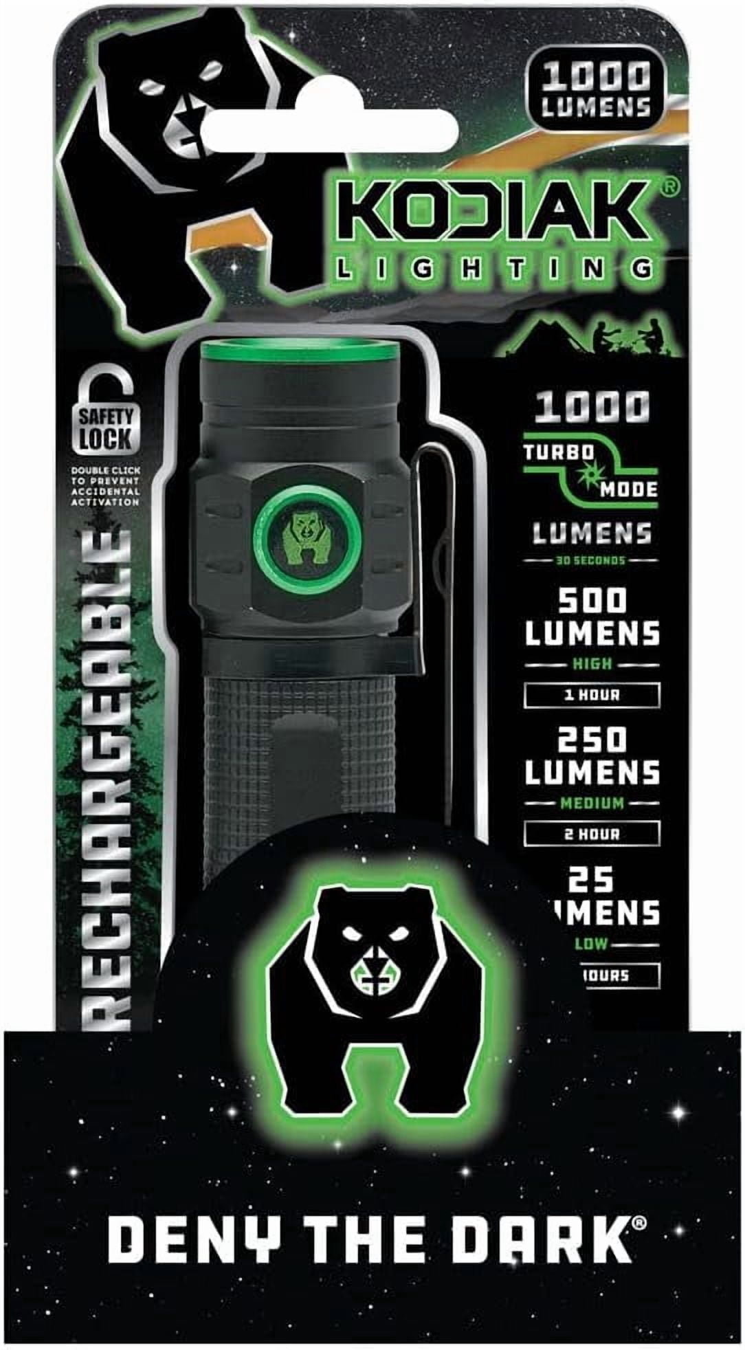 Kodiak KUB 1000 Lumen Compact Rechargeable Flashlight