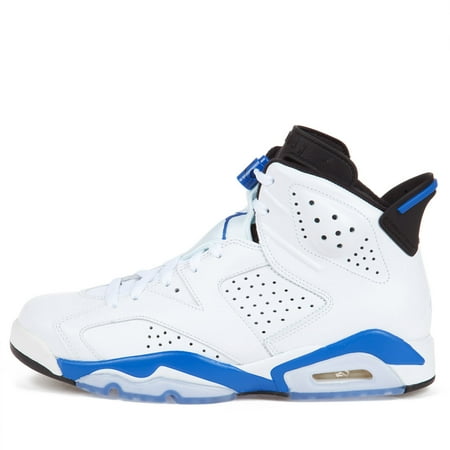 Air Jordan Nike Mens Air Jordan 6 Retro White Sport Blue 107 Walmart Com Walmart Com