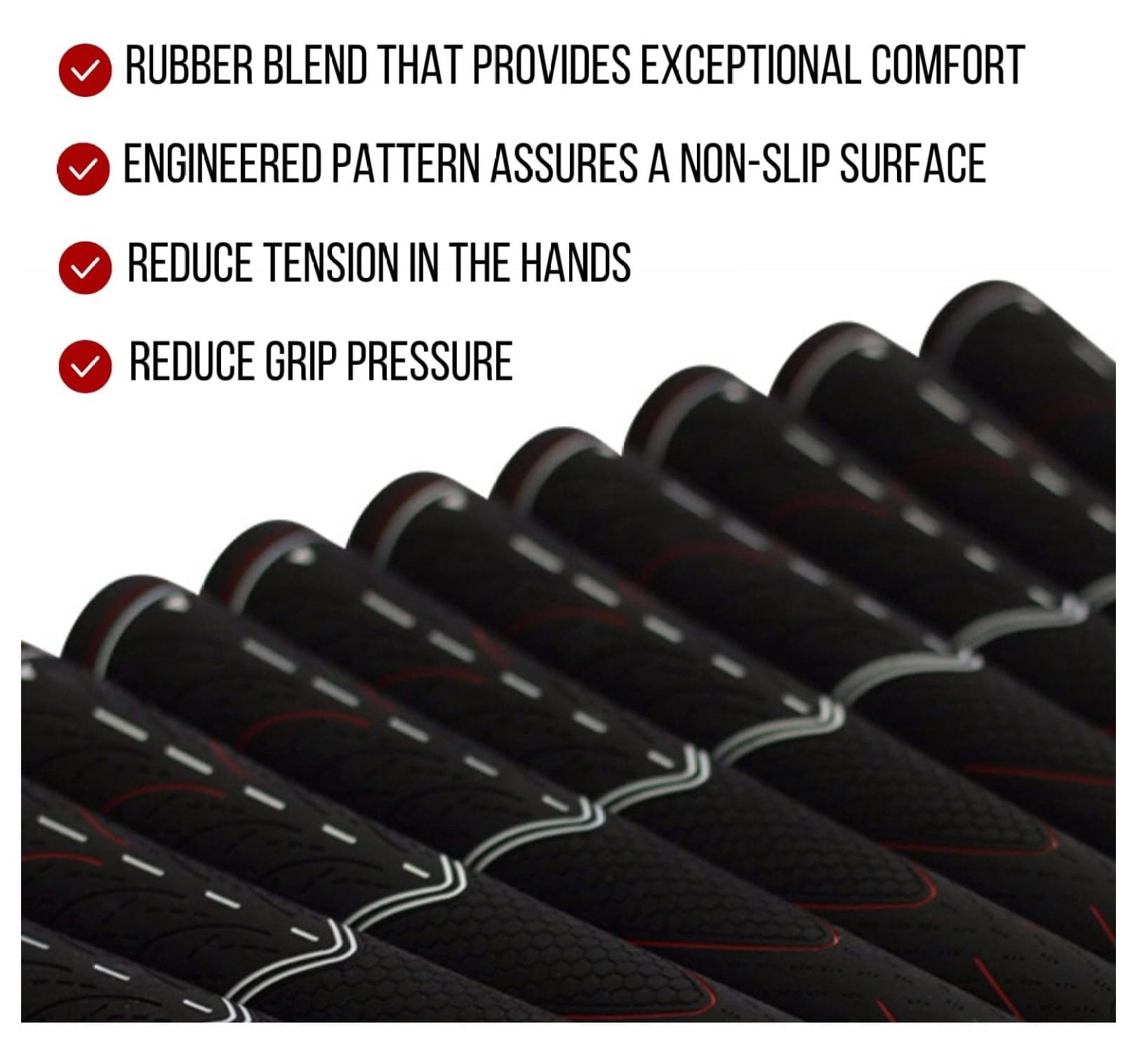 13 Men's Tour Pro Black Midsize Golf Grips