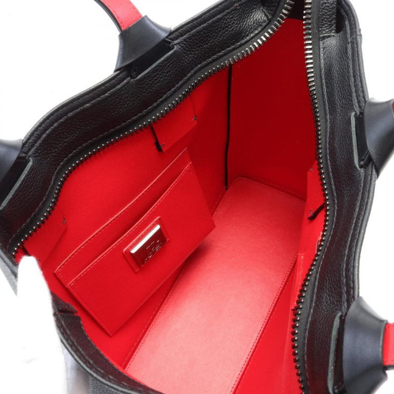 Pre-Owned Christian Louboutin KABIKER Small Tote Bag Leather  