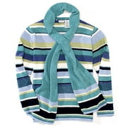 White Stag - Women's Plus Striped Chenille Sweater & Scarf