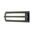 thumbnail image 3 of Millennium Lighting  Amster 1 Light 16" LED Outdoor Wall Sconce in Powder Coat Black with Frosted Shade, 3 of 5