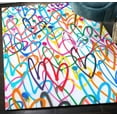 thumbnail image 4 of Colorful Hearts Rug, Trendy Rugs, Modern Rug, Graffiti Rugs, Entry Rug, Nursery Rug, Saloon Rug, Small Rug, Step Rug, Gift For The Home, 3.9'x5.9' - 120x180 cm, 4 of 4