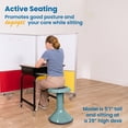 thumbnail image 4 of ECR4Kids ACE Active Core Engagement Wobble Stool, 18-Inch Seat Height, Flexible Seating, Seafoam, 4 of 10