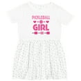 thumbnail image 3 of Inktastic Pickleball Girl Girls Toddler Dress, 3 of 5