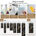 thumbnail image 6 of Marble Texture Window Privacy Film Modern Black Golden Ripple Effect Decorative Glass Window Film UV Blocking Static Cling Non-Adhesive Sticker Covering for Home Door 17.7 x 78.7 inches, 6 of 7