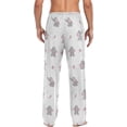 thumbnail image 2 of GZHJMY Elephant Pajama Pants for Men, Lounge Pants Lightweight Men Pajama Bottoms with Drawstring Pockets, Christmas New Year Birthday Gifts, X-Large, 2 of 6