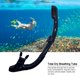 thumbnail image 1 of Buceo Snorkel Tubo de respiración subacuático totalmente seco Equipo de esnórquel (Negro), 1 of 5
