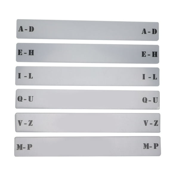 Vinyl Record Organizer Index Card - AZ Horizontal Label for Shelf Storage
