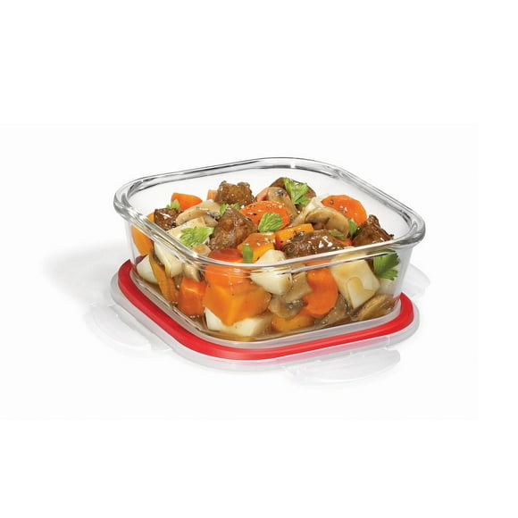 Starfrit LocknLock Glass 25oz / 750ml square container, Borosilicate glass