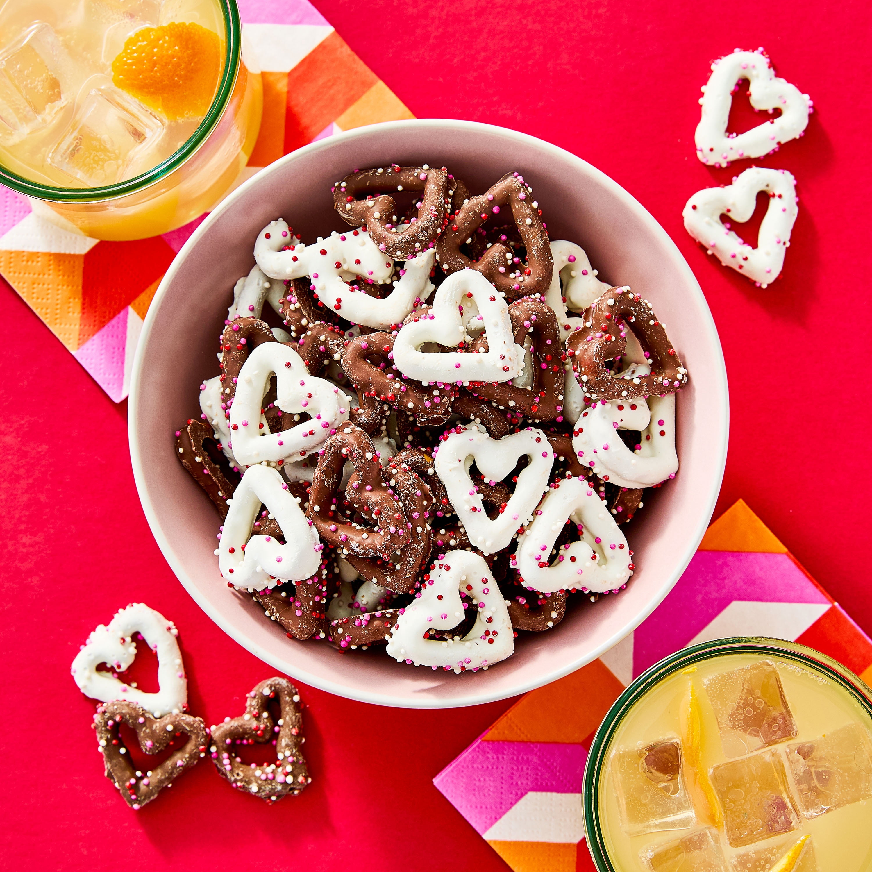 Freshness Guaranteed Valentine's Day Heart Pretzels, Chocolate And