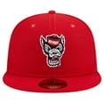 thumbnail image 2 of Men's New Era Red NC State Wolfpack 59FIFTY Fitted Hat, 2 of 6